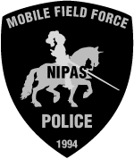 NIPAS Mobile Field Force shoulder patch.